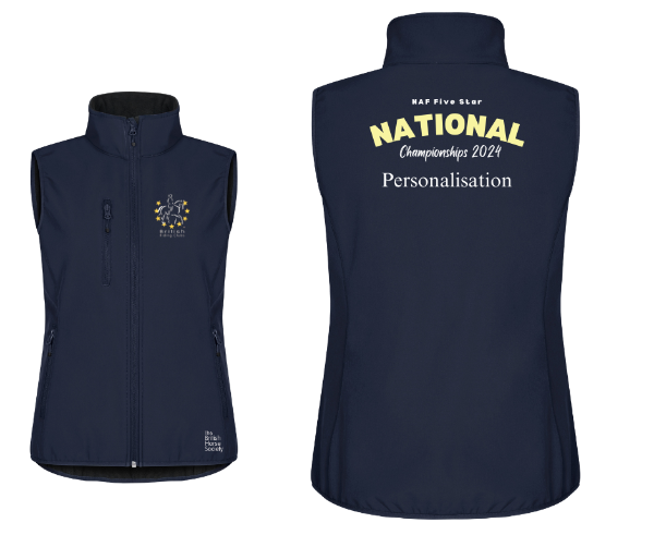 **PRE ORDER** NAF Five Star National Champs Ladies Softshell Gilet