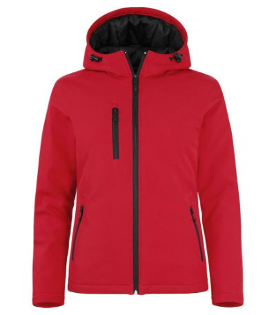 Padded Hooded Ladies Softshell Jacket