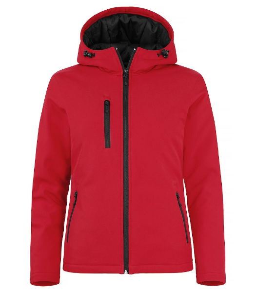 Padded Hooded Ladies Softshell Jacket