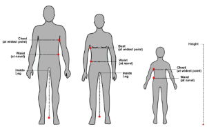 Result clothing size guide