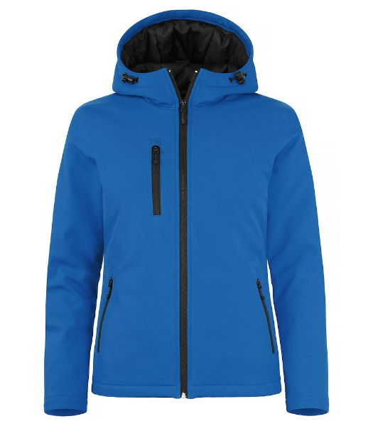 Padded Hooded Ladies Softshell Jacket